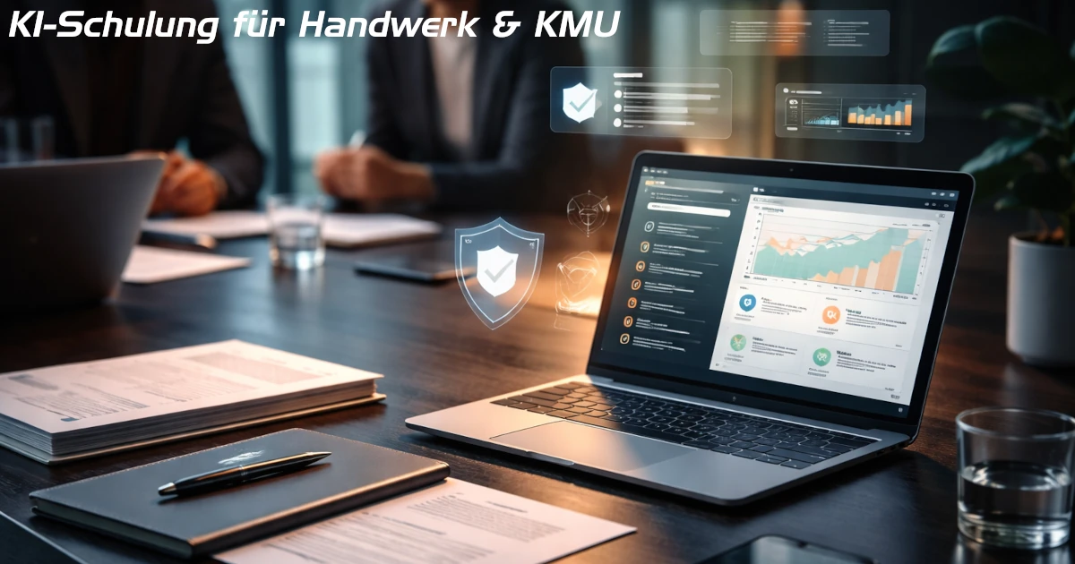 KI-Kompetenzschulung für KMU und Teams – Mitarbeitende lernen, KI sicher, sinnvoll und praxisnah im Arbeitsalltag einzusetzen